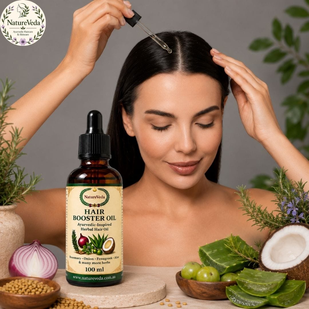 Hair Booster Oil – Ayurvedic Blend for Nourished Hair - Image 3