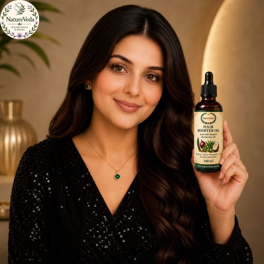Hair Booster Oil – Ayurvedic Blend for Nourished Hair - Image 4