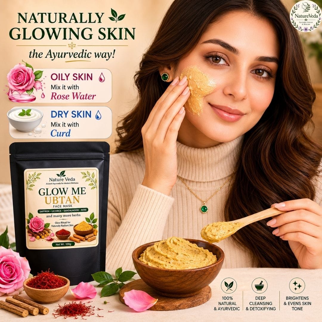 Glow Me Ubtan – Ayurvedic Face Mask for Naturally Radiant Skin - Image 3