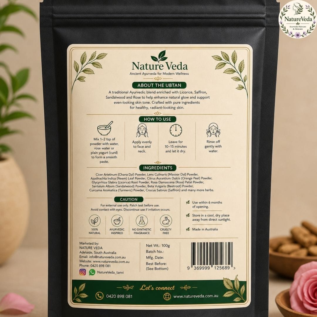 Glow Me Ubtan – Ayurvedic Face Mask for Naturally Radiant Skin - Image 4